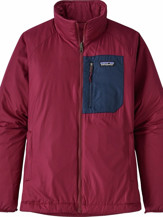 Patagonia Jackets & Blazers - Patagonia Burgundy Puffer Jacket with Navy Chest Pocket